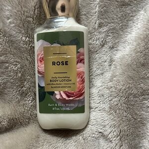 Bath & Body Works Rose Body Lotion - Cream & Gold with Pink Accents